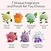 Bath Bombs, Valentine's Day Birthday Anniversary Gifts for Wife, Girlfriend, Her - 7 Large Natural Organic Relaxation Moisturizing SPA Fizzies With added Detox Ability by PURENJOY
