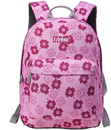 Explore Classic Backpack (Pink flowers )