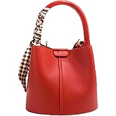 LREUIP Women's bucket bag Mini PU leather bag Y2K shoulder bag minimalist crossbody bag designer shoulder bag