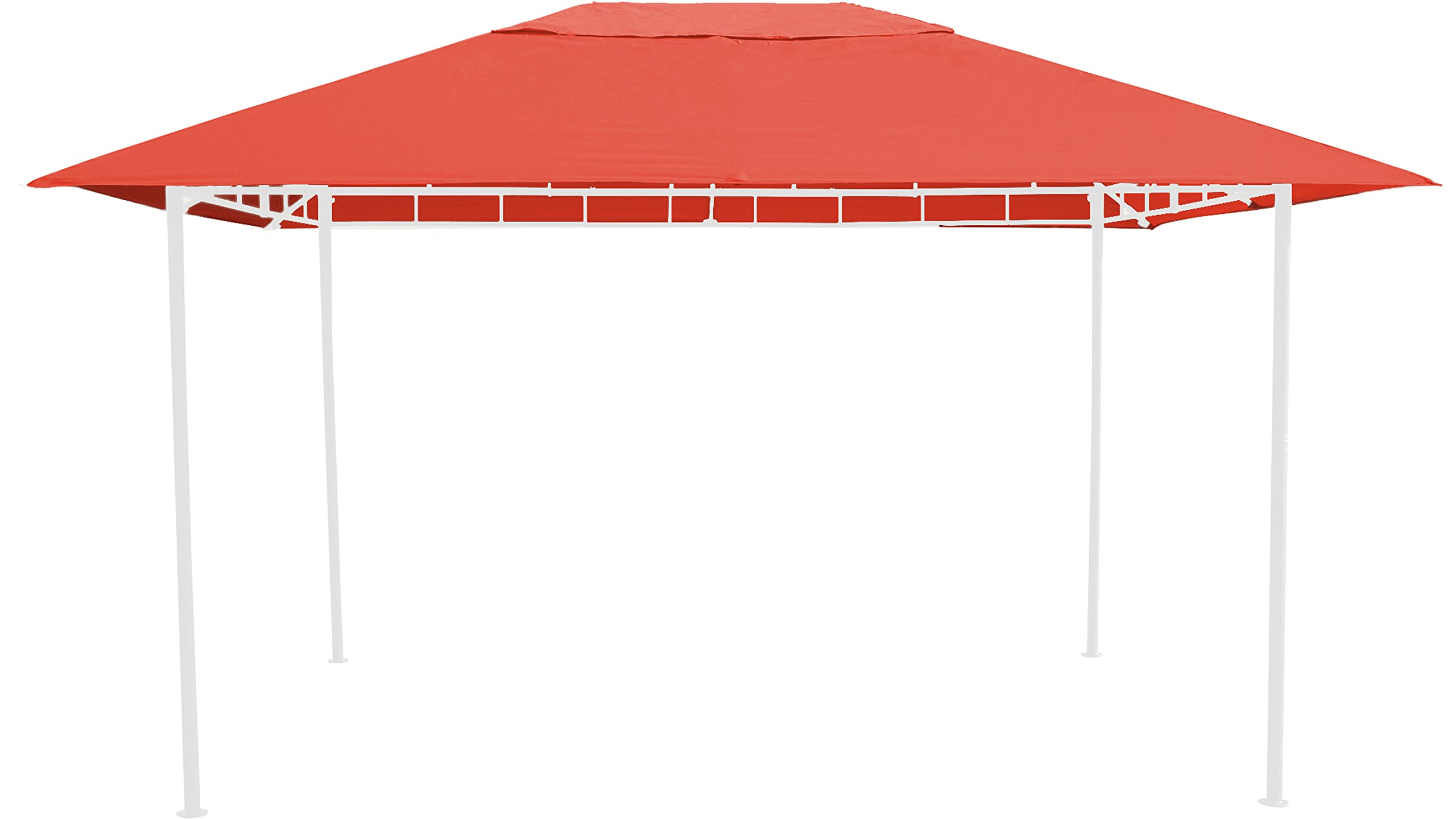 GRASEKAMP Qualität seit 1972 48116 GRASEKAMP Quality Since 1972 Roof for Garden Antique Gazebo Party Tent 3 x 4 m Terra, Orange, L x B 400 x 300 cm