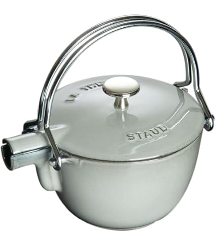 Amazon.com: Staub Round Teapot/Kettle - 1QT - Graphite Grey
