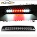 Partsam Replacement for Ram 1500 2500 3500 Third 3rd Brake Light 1994-2001 Led High Mount Stop Light Smoked Rear Cab Center Mount Stop Brake Tail Cargo Light Lamp Waterproof (Smoke Lens)