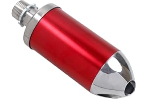 LZEVIAERI Exhaust Muffler Silencer For Coleman Powersports CT200U BT200X KT196 MB200,For Honda GX160 GX200，For Predator 212cc 196cc/6.5HP Gas Mini Bike Go Kart Performance Parts Red