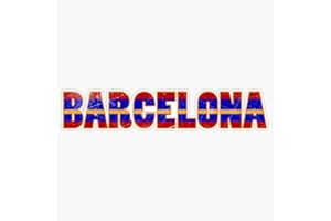 EMC GRAPHICS Fc Barcelona Gifts Design Vinyl Waterproof Sticker Decal Car Laptop Wall Window Bumper Sticker 5"