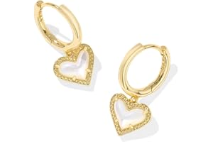 Kendra Scott Ari Heart Huggie Earrings for Women, Fashion Jewelry