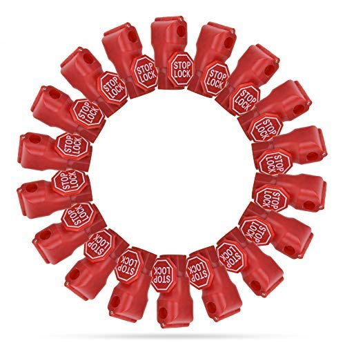 100 Pcs Tag Detacher, Mini Opener Unlock EAS Tag Detacher Magnetic Tag Detacher Remover Tag Detacher Hook for Security Tag Security Remover-Red(4mm)