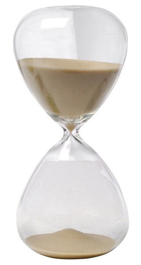 Large Fashion Colorful Sand Glass Sandglass Hourglass Timer Clear Smooth Glass Measures Home Desk Decor Xmas Birthday Gift (60 Minutes, Brown)