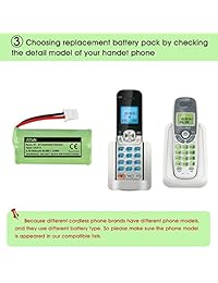 Batería de celular inalámbrico iMah Ryme B1 BT183342 BT283342 2.4V 600 mAh 1.44 Wh Ni-MH