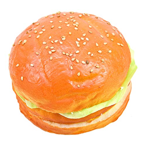 WEFOO 2PCS Artificial Hamburger Simulation Realistic Food for Home Kitchen Party Decoration Display Toy Props