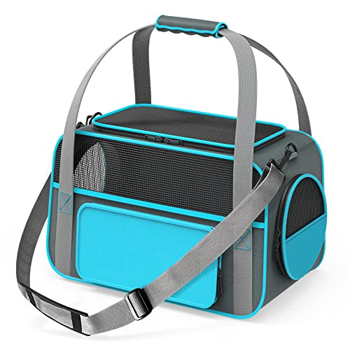 Cat Carrier, SoftSided Pet Carrier Airline Approved, Durable Small Dog