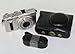 MegaGear Black Leather Camera Case Set for Nikon COOLPIX A with 28 mm Lens Case