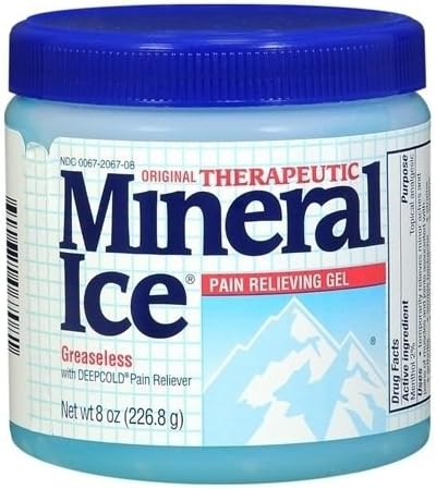 Mineral Ice Pain Relieving Gel 8 OZ - Buy Packs and SAVE (Pack of 4)