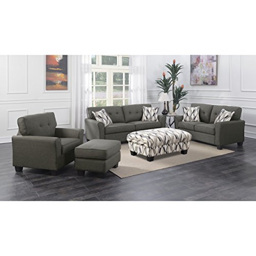 Artum Hill UP3-884 Olivia Loveseat, Espresso