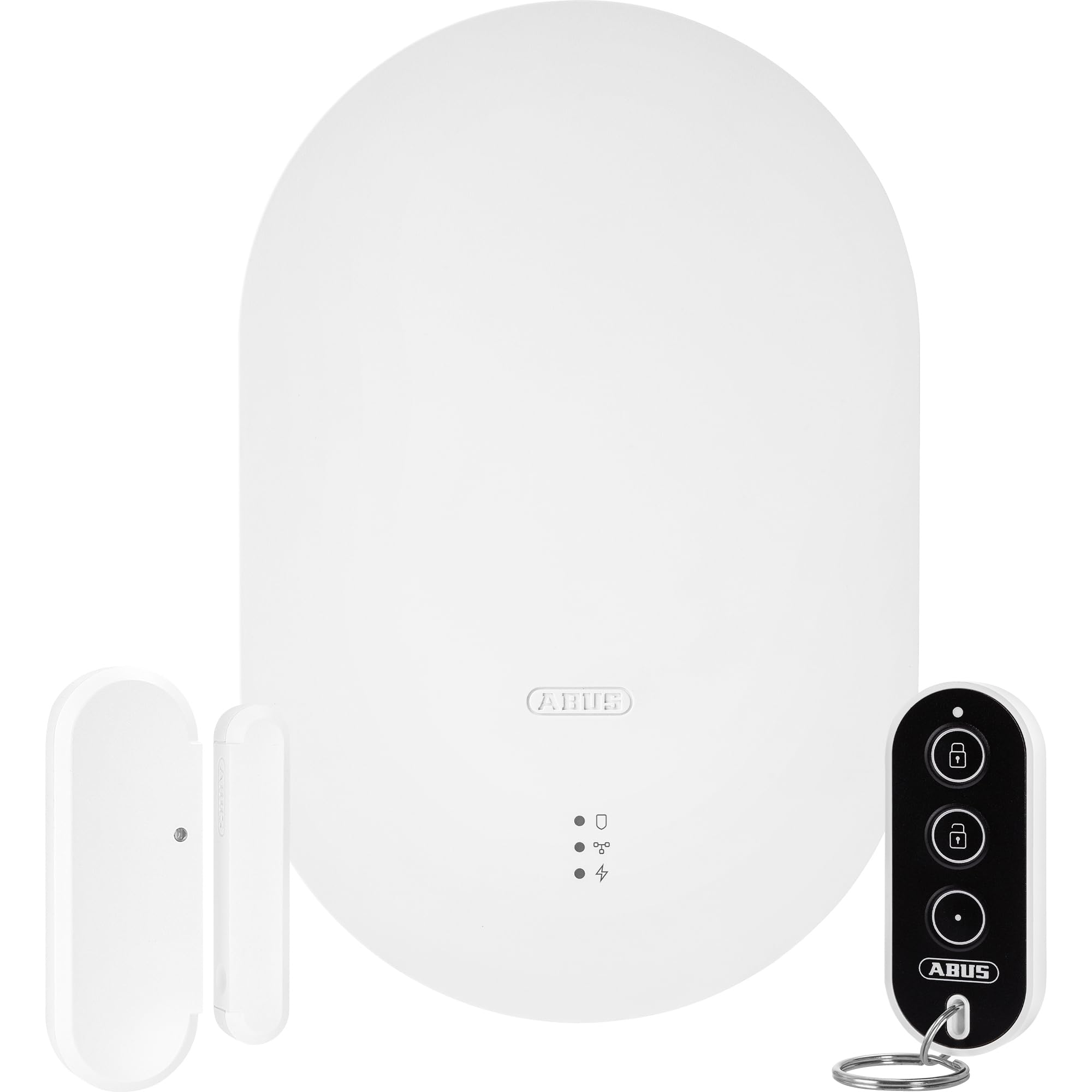 ABUS Funk-Alarmanlage Smartvest Pro - Starter-Set mit Zentrale, Öffnungsmelder, Fernbedienung und kostenloser App - Alarmanlage für Haus und Wohnung - Einbruchschutz mit Alarm auf Handy