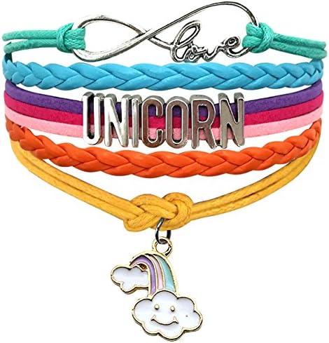 Unicorn Bracelet Unicorn Gifts Cute Wristband - Choose from 18 Styles - Love Charm Jewelry Gift for Girls Women