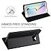 For Samsung Galaxy J5 2017 Case,L-FADNUT Premium Carbon Fiber Lines Flip PU Leather Case,Magnetic Closure with Stand Wallet Card Slot Protective Bumper Silicone Cover Black