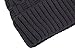Arctic Paw Sherpa Lined Knit Faux Fur Pom Pom Beanie,Black