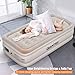 Giantex Twin Air Mattress with Built-in Pump, Double High 18″ Elevated Raised Airbed for Guests and Camping, Premium Coil Beam Tech, Blow Up Air Mattress for Home Outdoor, Inflated Sizethumb 2