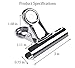 Yooap 18pcs of Pack 3 Inches Wide Stainless Steel Bulldog Clip Suitable for Sealed Coffee and Food Bags, Kitchen and Office Household Use(18PCS)