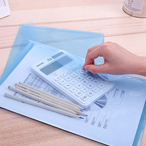 image for Bekith Clear Document Folder with snap Button,Premium Quality Poly Env
