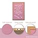 Pink Felt Letter Board With Easel Stand 12 x 18 | 718 Changeable Characters Including 1 inch and ¾ Letters, Symbols, Emojis Hashtag And More | Great For Instagram | Hook To Hang | 2 Storage Pouches