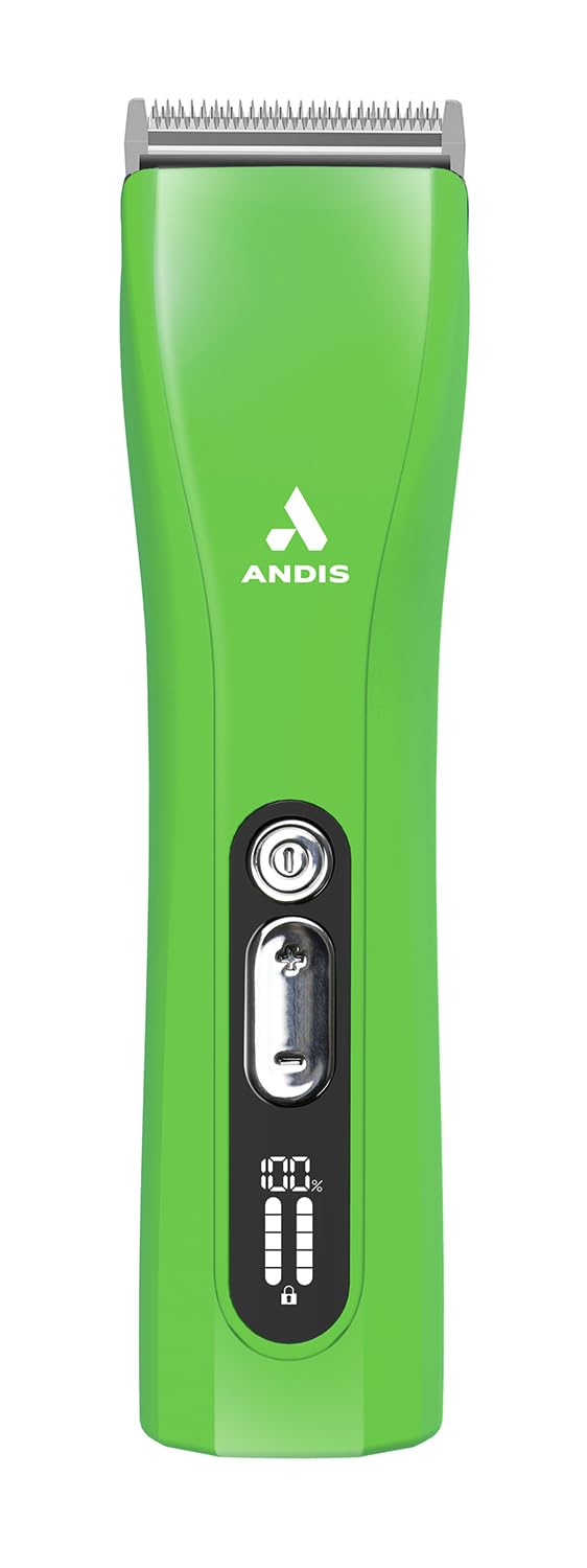 Photo 1 of Andis 563231 ProClip 5-in-1 Adjustable Blade Cord/Cordless Pet Hair Clipper, 5 Blade Settings, 5 Speeds, Feather Light, Digital Display Screen, Green