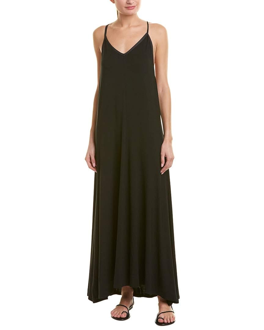 black maxi sundress