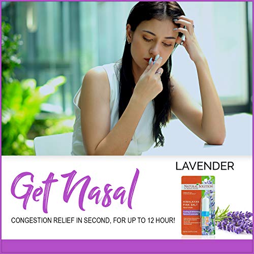 LAVENDER NETI INHALER Sinus & Lung Relief. HIMALAYAN SALT AIR! Respiratory Wellness. Clearing, Healing Ions Aromatherapy. Handy Portable
