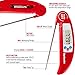 Meat Thermometer, Barbestar Folding Digital Instant Read Food Probe Thermometer with Battery for Grill and Cooking ( includes Internal Meat Temperature Guide, Gift Box)
