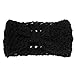 Sannysis Women Winter Warmer Hairband Hollow Woven Handcraft (Black)