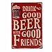Ochoice Vintage Beer Signs with Drink Good Beer Signs for Bar Decoration 8