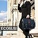 ECOSUSI Men's Briefcase PU Leather Shoulder Satchel Computer Bag with Back Pocket fits 15.6 inch Laptop, Blue