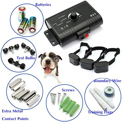 SeWell Apparel Dog Friendly Waterproof Shock Collar Electric Dog Fence System Wire Underground (For one dog)
