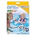 Swimschool Aquarium Baby Boat, 6-18 Months, Inflatable Baby Pool Float with Activity Centers and Safety Seat, Blue