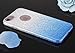 iPhone 6 Plus Case,Inspirationc 3 Layer Hybrid Semi-transparent Soft Bling Crystal Diamond Cover Case for iPhone 6 Plus/6S Plus 5.5 Inch--Silver and Blue