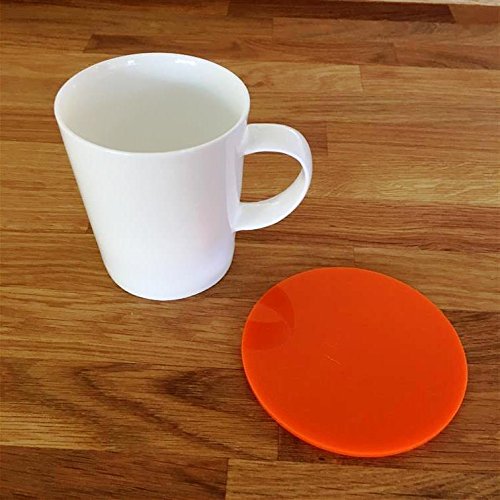 Super Cool Creations Coasters - Round - Orange - 8 Set