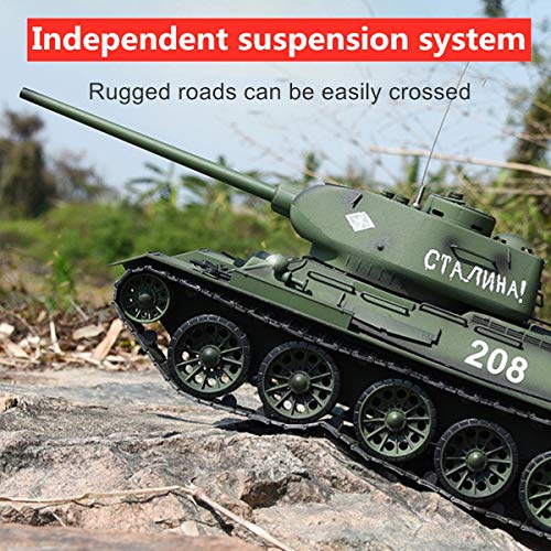 XIAOKEKE Rc Panzer, Funkfernsteuerung RC Panzer 1/16 Modell (Pro-Version) RTR, BB Shooting & Laufrückstoß & Rauch… – Bild 4