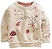 EGELEXY Little Girl Cartoon Long Sleeve Pullover Tops and Jeans Pants Sets 8PCS Outfits