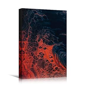 signwin Canvas Wall Art Liquid Abstract Colorful Decorative...