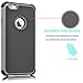Tekcoo iPhone 6S Case, iPhone 6 Sturdy Case,[Tmajor] for iPhone 6 / 6S (4.7 INCH) Case Shock Absorbing Impact Defender Slim Cover Shell w/Plastic Outer & Rubber Silicone Inner [Gray/Black]