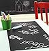 Moyishi Large Chalkboard Decal Black Wall Sticker Adhesive Paper (24''x79'')