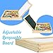 Fajiabao Wooden Puzzle Drawing Board , Double Side Magnetic Cute Animal Jigsaw , Early Learning Games Educational Toys Birthday Gifts for Kids Boys Girls, Multiple Themes, Random Delivery