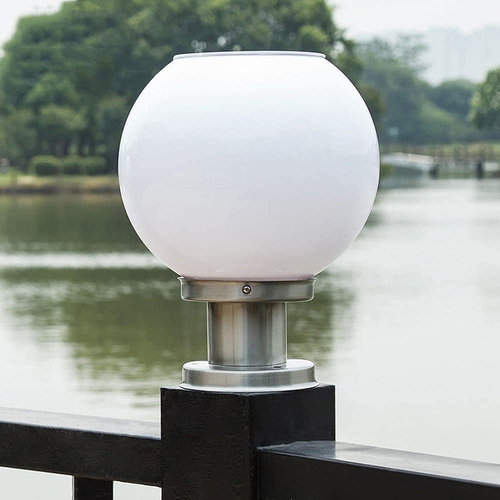 Raelf Outdoor Stainless Steel Column Pillar Lamp Solar LED Post Cap