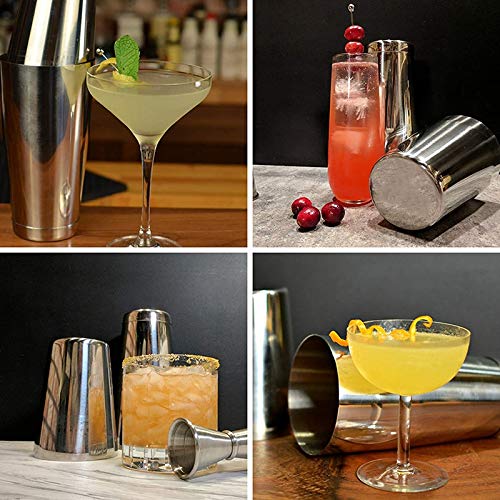 Exanko Premium Cocktail Shaker Set-StüCk Pro Boston Shaker Set. Ungewichteter Martini Drink Shaker Aus Edelstahl 304 – Bild 4