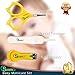 SAMRO Baby Nail Clippers Set Safety Versatile Unisex Grooming Nursery & Healthcare Kit Manicure for Babies,Infants,Toddlers Shower Gift (Yellow)