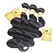 Black Rose Hair Peruvian Body Wave 4pcs Lot 100% Human Hair Extension Unprocessed Peruvian Virgin Hair Body Wave Total 200g/7.05oz 50g/bundles, Pack of 4