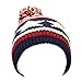 The Hat Depot Youth Knit USA American Flag Beanie with Pom Pom Hat