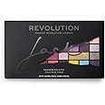 Makeup Revolution X Jack Eyeshadow Palette, Matte & Shimmer, Intense Colors, 20 Shades, Cruelty-Free, 0.45 Oz