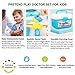 Kids Doctor Kit Realistic, Pretend Play Toy Dentist Medical Set Included Coat, Electronic Stethoscope, Light & Sounds 3,4,5 Year Old Toddler Boys Girls Birthday Gift