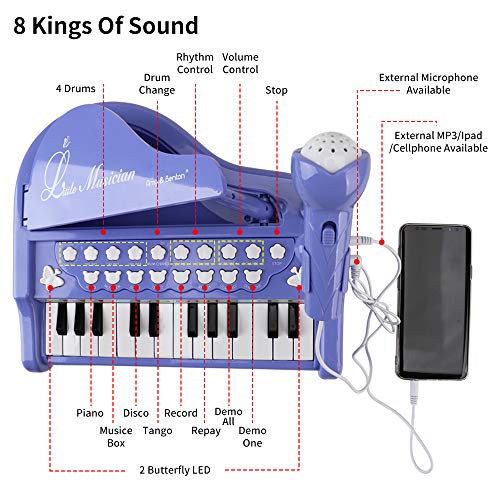 3 Keyboard+Birthday+Instruments+Portable+Electronic